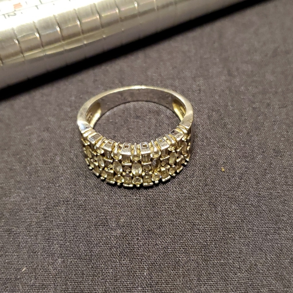 Sterling Silver and CZ Ladies Ring